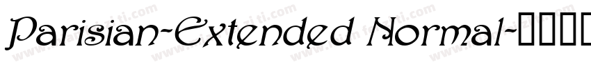 Parisian-Extended Normal字体转换